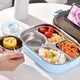 thumbnail image 3 of EGNMCR Lunch Bags for Women Lunch Box Bento Box Thermal Insulation Bento 5 Cells Lunch Box Tableware Set Portable Lunch Box Student Lunch Box lunch tableware, 3 of 3