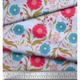 thumbnail image 3 of Soimoi polyester Crepe Fabric Leaves & Floral Artistic Decor Fabric Printed Yard 52 Inch Wide, 3 of 5