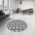 thumbnail image 4 of Ahgly Company Tapis d'Intérieur Lavable à la Machine, Carré, Transitionnel, Noir, Tapis de Zone, 7 Pieds Carré, 4 of 7