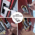 thumbnail image 3 of Upgraded Portable Door Lock, Heavy Duty Metal Door Locker for Extra Home Security, Adjustable Travel Door Security, 3 of 5