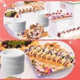 thumbnail image 5 of CNKOO 50 Pack Small Paper Plates 4 Inch Disposable Paper Plates Heavy Duty Uncoated White Plate Round Dessert Plate Bulk Cake Appetizer Dinner Tableware for Holiday Wedding Graduation Par, 5 of 5