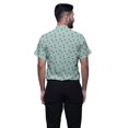 thumbnail image 3 of BESTMAN Casual Printed Shirts For Men Slim Fit Button Down Short Sleeve Shirt, 3 of 5