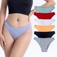 thumbnail image 1 of Culottes pour Femmes en Coton Extensible Ou en Rayonne Bikini Confort Culottes Culottes Douces Taille Basse-Lot de 6, 1 of 1