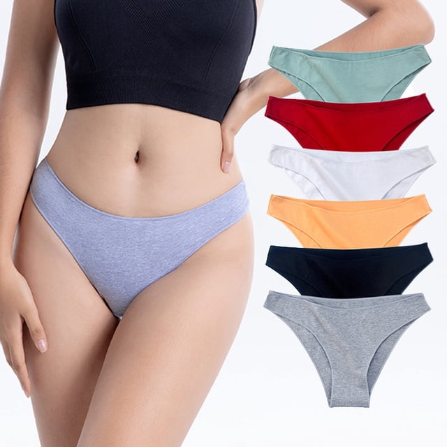 Culottes pour Femmes en Coton Extensible Ou en Rayonne Bikini Confort Culottes Culottes Douces Taille Basse-Lot de 6