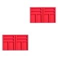 thumbnail image 3 of QualitChoice Painting Point Drill Tray Multi-Boat Beading Storage Tray Point Drill Pen Drill Clay Organizer Storage Box DIY Craft Red storage tray 2Set, 3 of 6