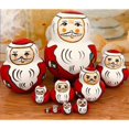 thumbnail image 2 of Double Nesting Dolls Duck Pattern 10 Set Handmade Matryoshka Stacking Nested Set For Kids And Adults, 2 of 8