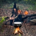 thumbnail image 2 of TopLLC Halloween Decor Fall Decor Halloween Decorations Outdoor - Large Cauldron Halloween Decor On Tripod With Timer Lights - Plastic Cauldron Witch Halloween Decorations For Porch Yard, 2 of 4