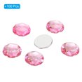 thumbnail image 3 of Unique Bargains 25mm Flat Back Round Acrylic Rhinestones, 100 Pack Plastic Circle Gems for Jewelry Making Costume, Pink, 3 of 6