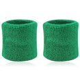 thumbnail image 1 of 2Pcs Sports Wristband Solid Color Absorbent Cotton Breathable Quick Dry Sweatband for Tennis, 1 of 11