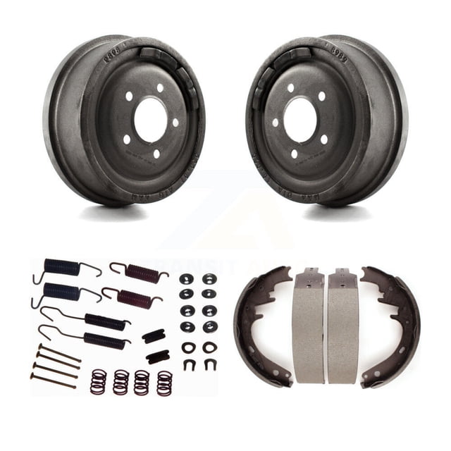 Transit Auto Rear Brake Drum Shoes and Spring Kit for Car 1983 Ford F-150 F-100 with 10" Diameter K8N-100530