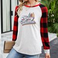 thumbnail image 5 of PVCS Chemises de Noël pour Femmes Tops à Carreaux Manches Longues Chandails en Molleton Tendance Blouse Tops, 5 of 5