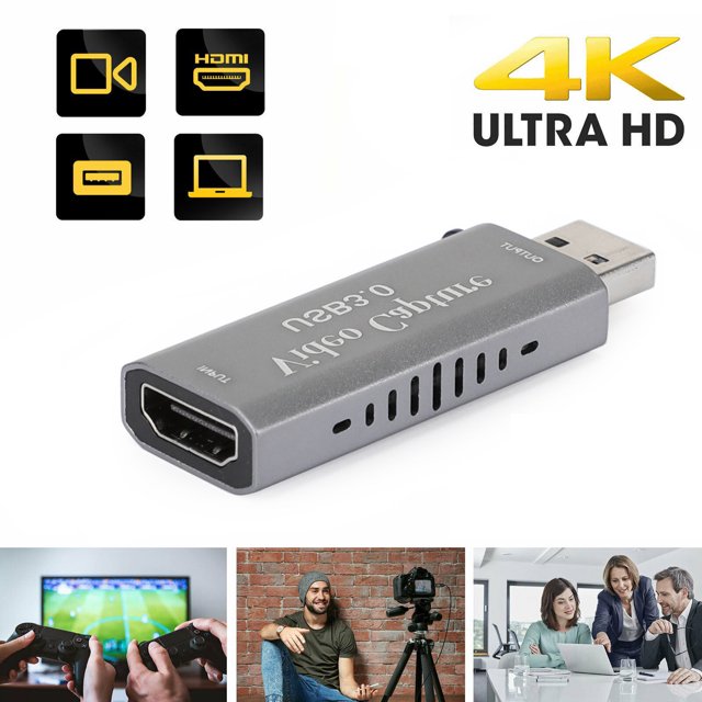 Carte de Capture Vidéo 4K 1080P HD vers USB 3.0 Appareil de Capture de Jeu Diffusion en Direct