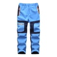 thumbnail image 1 of TopLLC Pantalon de Ski de Neige pour Enfants Imperméable Pantalon de Randonnée Extérieur Chaud Doublé en Molleton, 1 of 8