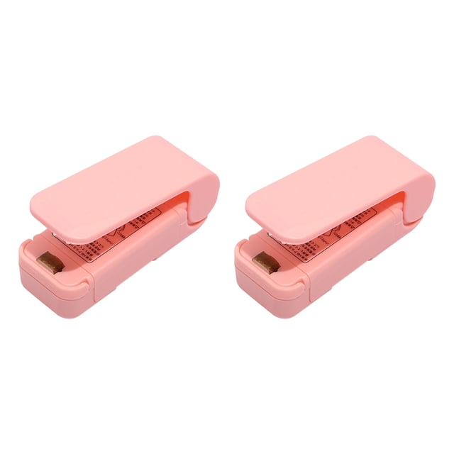 Pcksrro Petits Appareils Ménagers Offre! Sac en Plastique Portatif Mini à Pression Manuelle pour Collation, Scellage 2 Pcs