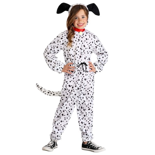 Cozy Dalmatian Jumpsuit Girl's Costume
