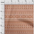 thumbnail image 1 of oneOone Silk Tabby Rust Brown Fabric Geometric Tribal Sewing Craft Projects Fabric Prints By Yard 42 Inch Wide, 1 of 1