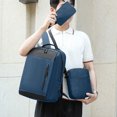 thumbnail image 4 of Save Big! Travel Laptop Backpack, Large Capacity Business Backpack for Men & Women, Multifunctional Carry-On Backpack with Crossbody and Coin Purse, College Travel Bag Set, 4 of 8