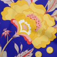 thumbnail image 1 of oneOone Rayon Dark Blue Fabric Botanical Floral Sewing Material Print Fabric By The Yard 56 Inch Wide, 1 of 4