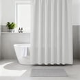 thumbnail image 3 of Bathroom Fabric Shower Curtain Liner with Machine Washable Polyester Material Hotel Quality Reinforced Hook Design Durable Privacy Shield Easy Care Bathroom Accessory, 3 of 4