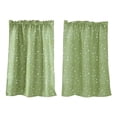 thumbnail image 1 of Ensemble de Tringle à Rideaux pour Cuisine et Chambre, Panneau Court en Dentelle 2 29 x 36 Pouces, Accessoires de Rideau Filtrant la Lumière et Offrant de l'Intimité 2 Pcs, 1 of 7