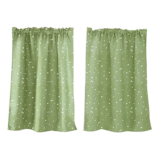 Ensemble de Tringle à Rideaux pour Cuisine et Chambre, Panneau Court en Dentelle 2 29 x 36 Pouces, Accessoires de Rideau Filtrant la Lumière et Offrant de l'Intimité 2 Pcs