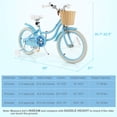 thumbnail image 3 of Costway Vélo pour Enfant 18 Pouces avec Roues Stabilisatrices Guidon et Selle Ajustables Frein à Main Bleu, 3 of 10