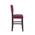 thumbnail image 4 of Linon FBA_ Monaco Stool, 24-Inch, Dark Red, 17.75"w x 19.5"d x 38"h, Espresso, 4 of 10