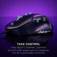 thumbnail image 2 of Turtle Beach Kone II Wired Ergonomic RGB Gaming Mouse - 26K DPI Optical Sensor, 100M Click Life Optical Switches, 23 Customizable Inputs, 4D Scroll Wheel, Pure PTFE Glides - Ash Black, 2 of 22