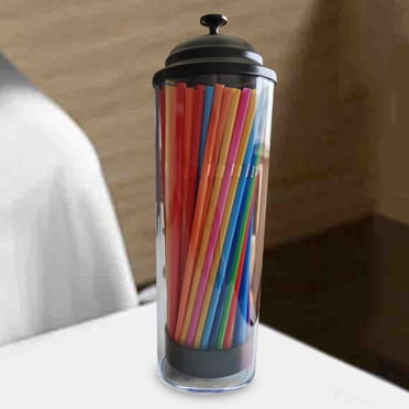 Drinking Straw Container Straw Dispenser Holder for Kitchen Home Dining Room