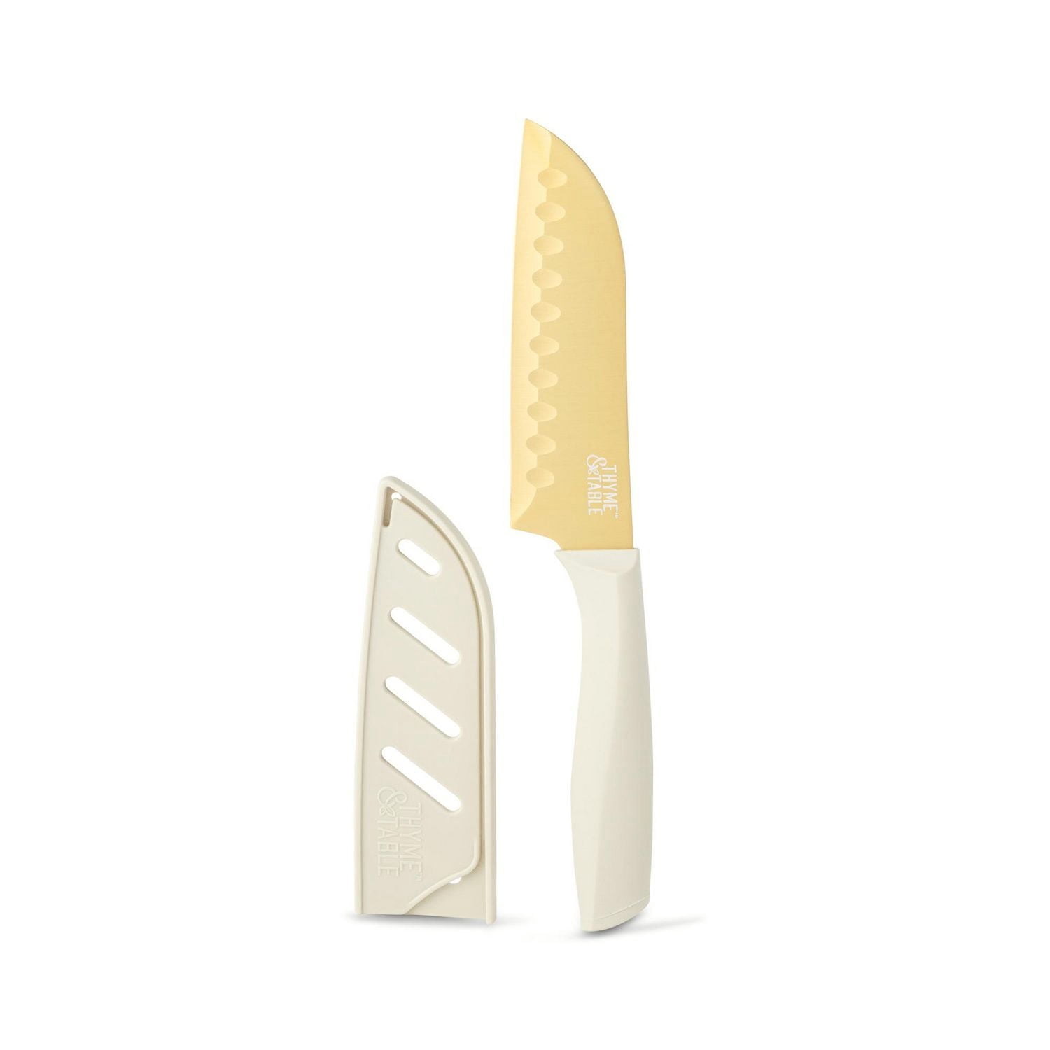 Thyme & Table Essential Edition 20-Piece Cutlery Knife Set, Taupe