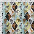 thumbnail image 3 of Soimoi Animals Print, Silk Fabric, Decor Sewing Fabric by The Yard 42 Inch Wide,Decorative Fabric for Shirts Suits Ties, Multicolor, 3 of 5