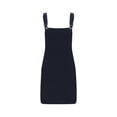 thumbnail image 4 of KIHOUT Salopette Tablier pour Femmes Été Bretelles Ajustables Robe Courte Côtelée pour Dames avec Poches, 4 of 6