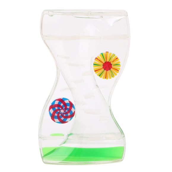 Minuteur à Bulles Liquide, Effet Calmant Style Élégant Minuteur à Bulles Liquide Jouet de Bureau Relaxant Acrylique Décoratif Multifonctionnel pour Salle de Classe Style Moulin à Vent