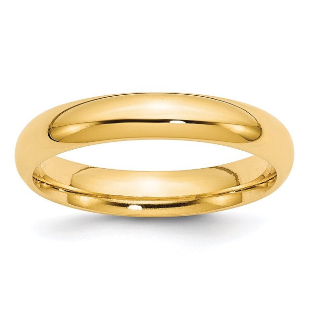 Bande 14k 4 mm à Ajustement Confortable Taille 6