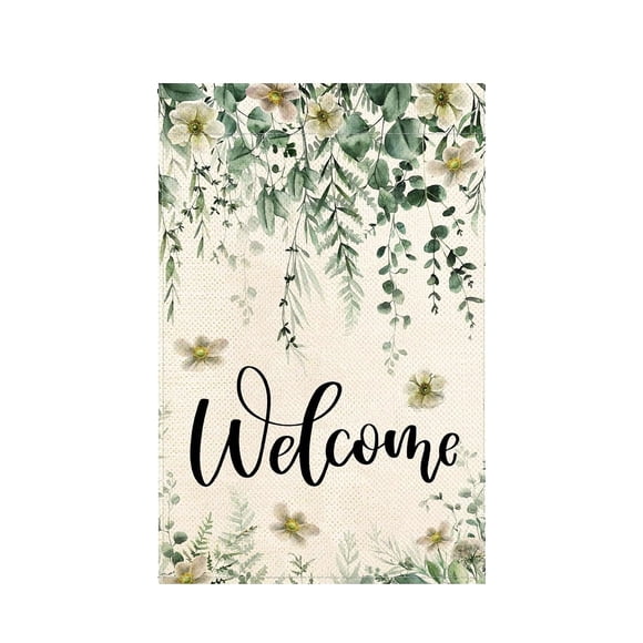 Outdoor Flag for Garden and Patio with Heavy Duty Nylon and Brass Reinforcement Durable Weather- Display Banner for Seasonal Welcome