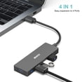 thumbnail image 2 of BENFEI 2 Pack USB 30 Hub 4-Port, Ultra-Slim USB 30 Hub compatible for MacBook, Mac Pro, Mac Mini, iMac, Surface Pro, XPS, Pc, Flash Drive, Mobile HDD, 2 of 5