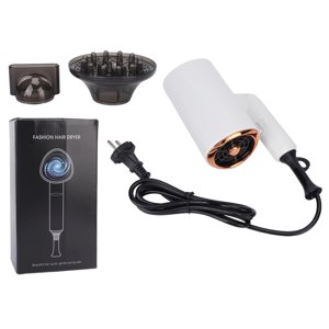 Hair Dryer, Folding 360° Rotating Nozzle Hair Blow Dryer Intelligent Temperature Control Technology  For Salon Use EU Plug 220V