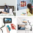 thumbnail image 2 of Gooseneck Mount Innovator: Universal Compatibility Tablet Stand Holder with Heavy Duty Aluminum-Magnesium Alloy Core, 360 Degree Free Rotation for Versatile Usage, Extendable Head Clip up to 18cm, 2 of 5