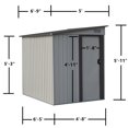 thumbnail image 2 of Relyard 5x7 Metal Outdoor Storage Garden Shed, 2 of 5