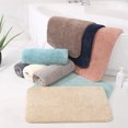 thumbnail image 3 of Wweixi Wide Application Bathroom Rug For All Needs Made With Polyester Modern Bath Mats chestnut brown 50x80cm, 3 of 6