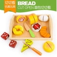 thumbnail image 1 of Children Wooden Kitchen Simulation Play House Toy Puzzle Magnetic Vegetables Fruit Cecilia Colorful Mini Toy Model Birthday Gift, 1 of 7