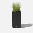thumbnail image 4 of Veradek Block Series Pedestal Short Plastic Planter - Black, 4 of 10
