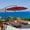 Burgundy, variant on Gymax 10 ft Patio Cantilever Offset Umbrella Yard Garden Outdoor w/ 8 Ribs Burgundy