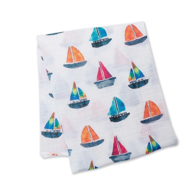 Lulujo - Baby Muslin Cotton Swaddle Blanket, Nursing/Stroller Cover