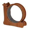 thumbnail image 2 of GROWTH TANK Roue pour Chat Exerciseur Tapis Roulant en Bois avec Tapis Facile à Installer Brun, 2 of 9