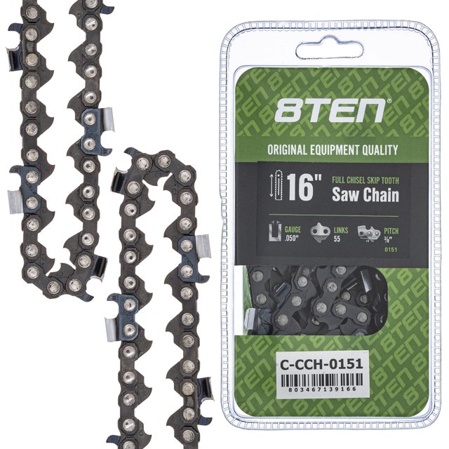 Full Chisel Skip Tooth Chainsaw Chain 16 inch .050 3/8 55DL for McCulloch Stihl 810-CCC2373H