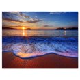 thumbnail image 2 of Vagues Bleues sur Plage de Sable - Impression sur Toile d'Art du Bord de Mer, 2 of 3