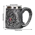 thumbnail image 1 of fheaev Medieval Roaring Dragonss Mug Western Mythology Dragonss Cup Beer Cup Creationary Three-dimensional Embossed Winged Dragonss Cup Creationary Dragonss Coffee Cup, 1 of 7
