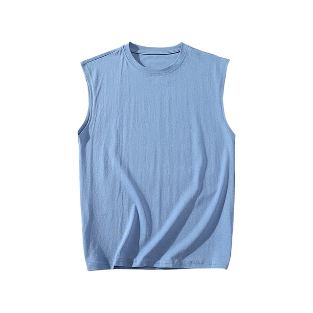 zfhfof Men's Casual Tank Tops Summer Rond Neck Sleeveless Lightweight Tee Muscle Basic T Shirts