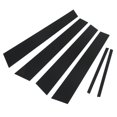 thumbnail image 4 of 6pcs Pillar Post Decal Trim, Gloss Black Side Door Window Cover Trim Replacement for, 4 of 8